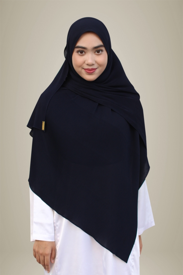 Hasna Pleated Plain -Inky Hasna Pleated Plain -Inky